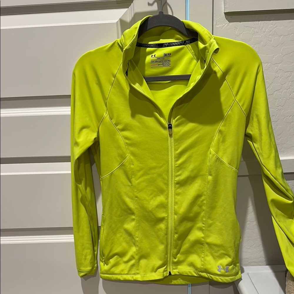 Under Armour Yellow Ski & Snow Jacket Athletic Cut
